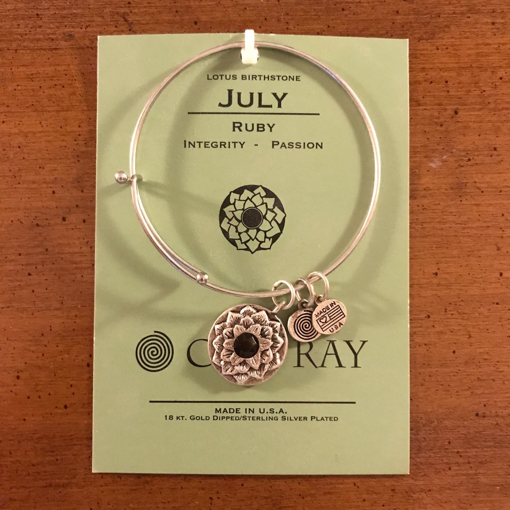 CleaRay Lotus Birthstone Bracelet